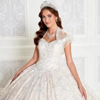 Princesa by Ariana Vara #PR12266 #3 Ivory/Champagne thumbnail