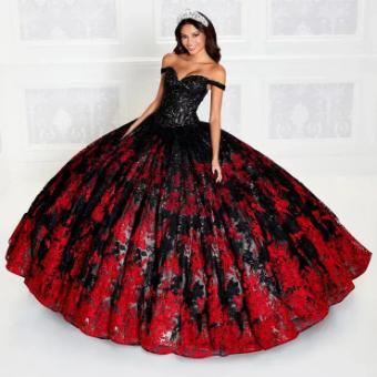 Princesa by Ariana Vara #PR12275 #3 Black/Red thumbnail