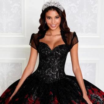 Princesa by Ariana Vara #PR12275 #2 Black/Red thumbnail