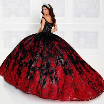 Princesa by Ariana Vara #PR12275 #1 Black/Red thumbnail