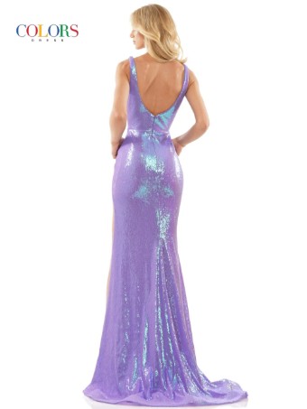 Colors Dress #2855 #2 Blue Orange Purple Hot Pink thumbnail