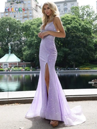 Colors Dress #2951 #2 Black Lavender thumbnail