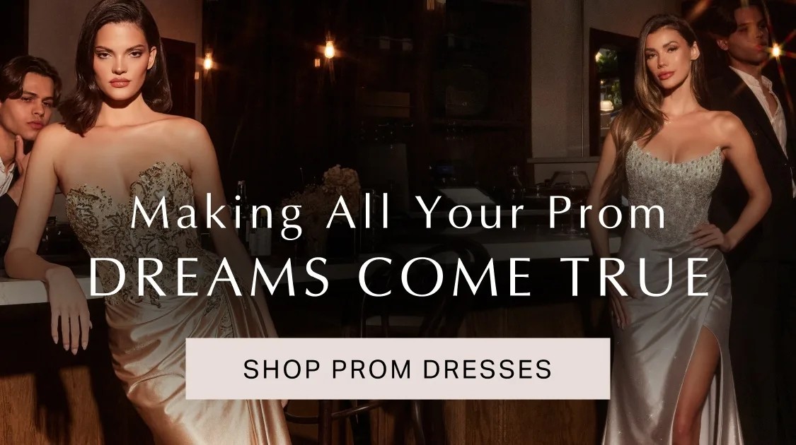 Prom Spring 2025 banner at Martha Bridal Mobile