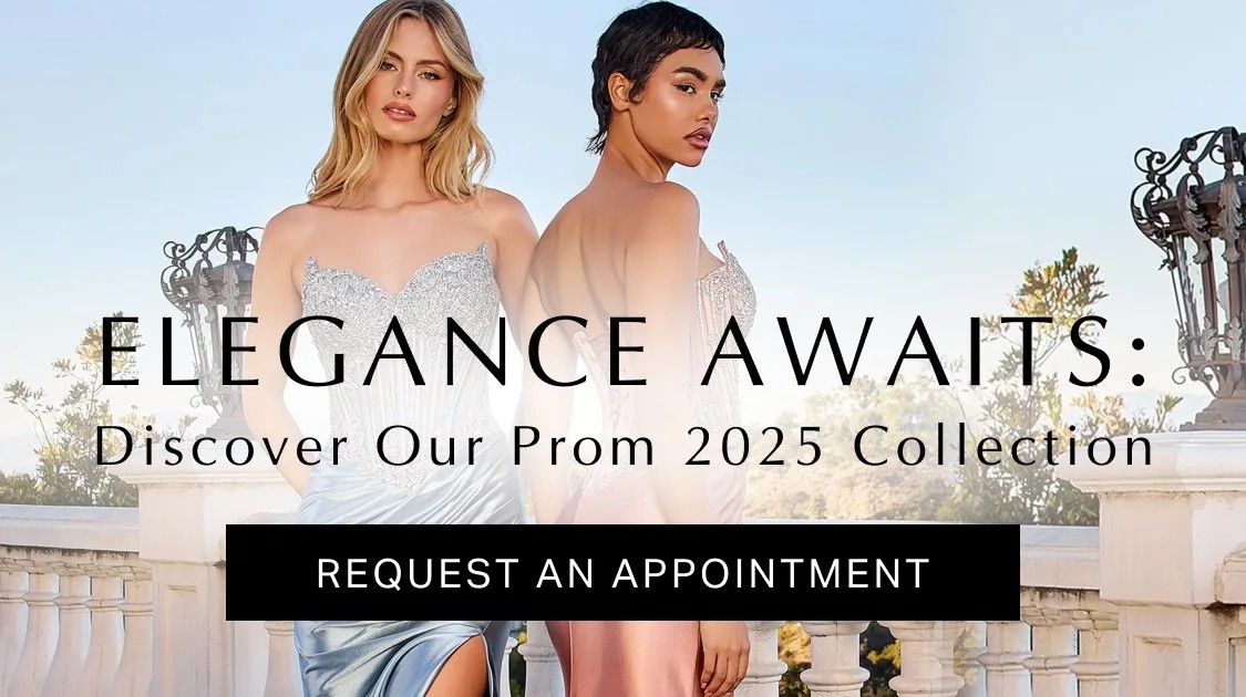 Prom 2025 collection banner at Martha Bridal Mobile